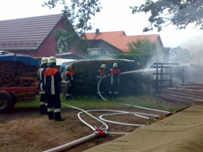 Brand eines Holzstoßes _4